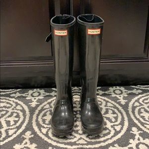 Black Adjustable Hunter Rain boots
